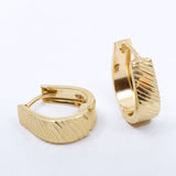10k Gold Horseshoe Huggie Hoops