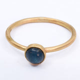 10k Apatite Round Ring