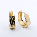 10k Gold Horseshoe Huggie Hoops