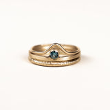 10k Gold Off-Set Ring - Set