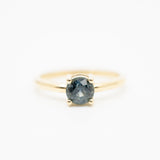 14k Round Montana Sapphire Ring