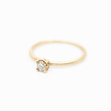 Champagne Diamond Ring in 10K Solid Gold