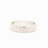 Sterling Silver Hammered Band Ring