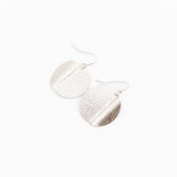 Sterling Silver Orbit Wave Earrings