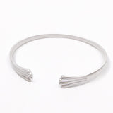 Sterling Silver Meridian Bangle