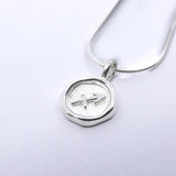 Sterling Silver Twelve Houses Necklace