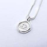 Sterling Silver Twelve Houses Necklace