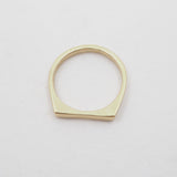 10k Gold Square Light Rain Ring