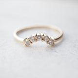 Solid Gold Diamond Halo Ring