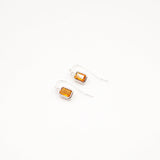 Ophelia Sterling Dangle Earrings - Citrine