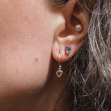 Blue Topaz Oval Studs