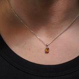 Ophelia Sterling Silver Necklace - Citrine