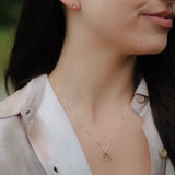 10k Gold Wishbone Necklace
