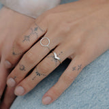 Sterling Silver Halo Ring