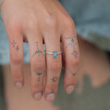 Ophelia Sterling Silver Ring - Labradorite
