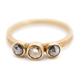 3 Diamond Ring with Bezel Setting