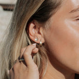Meridian Huggie Hoops in Solid Gold