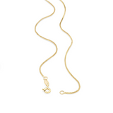 10k Gold Box Chain Necklace