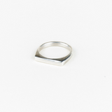 Sterling Silver Square Light Rain Ring