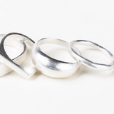 Sterling Silver Bold Rain Ring