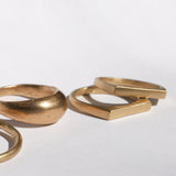 10k Gold Square Light Rain Ring