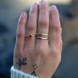 10k Gold Sunlight Ring - Vertical