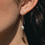 10K Gold Solstice Earrings - White Topaz