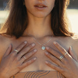 Silver Moyeha Rings Set of Two