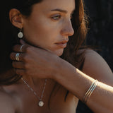 Silver Moyeha Rings Set of Two