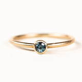 10K Gold Montana Sapphire Gemstone Ring