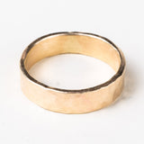10K Gold Hammered Ring