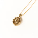 Gold Plated Lupine Necklace