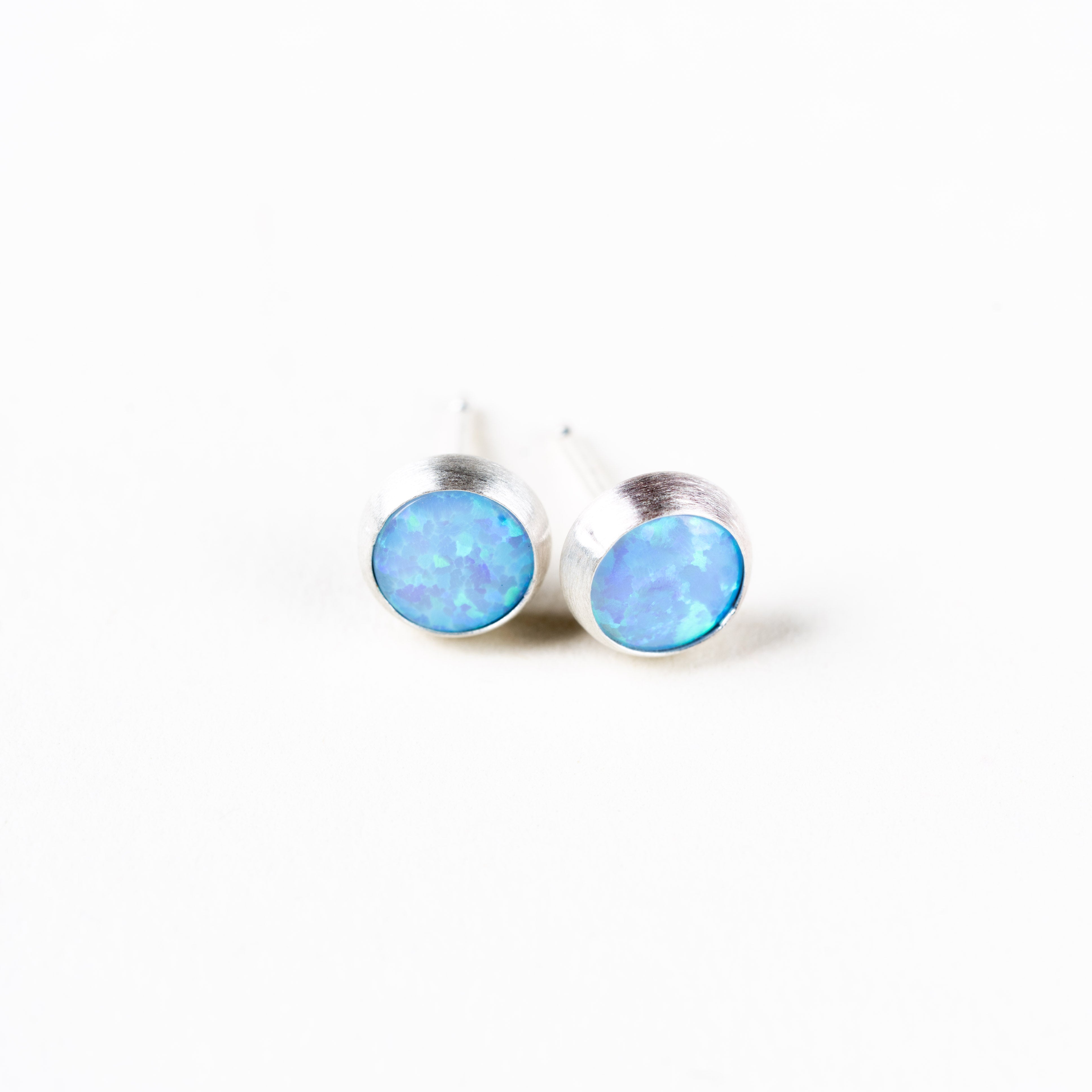 Sterling Silver Gemstone Studs