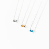 Sterling Silver Uma Gemstone Necklace