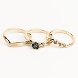 14k Helena Champagne Diamond Ring