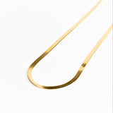 14k Gold Herringbone Necklace
