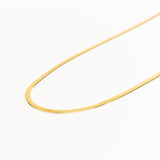 Gold Plated Herringbone Necklace