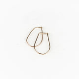 10k Gold Teardrop Hoops