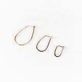 10k Gold Teardrop Hoops