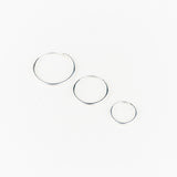 Sterling Silver Sleeper Hoops