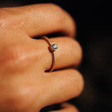 10K Gold Montana Sapphire Gemstone Ring
