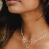 Sterling Silver Uma Gemstone Necklace