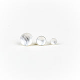 Sterling Silver Orbit Textured Studs