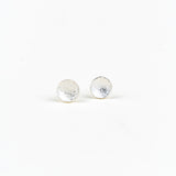 Sterling Silver Orbit Textured Studs