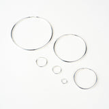 Sterling Silver Sleeper Hoops