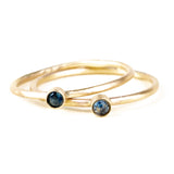 10K Gold Mini Montana Sapphire Ring