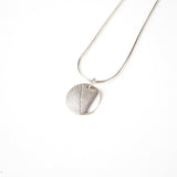 Sterling Silver Orbit Wave Textured Necklace