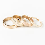 10K Gold Bark Texture Ring