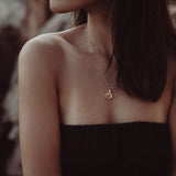 Gold Plated Wave Love Talisman Necklace