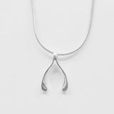 Wishbone Necklace - Sterling Silver